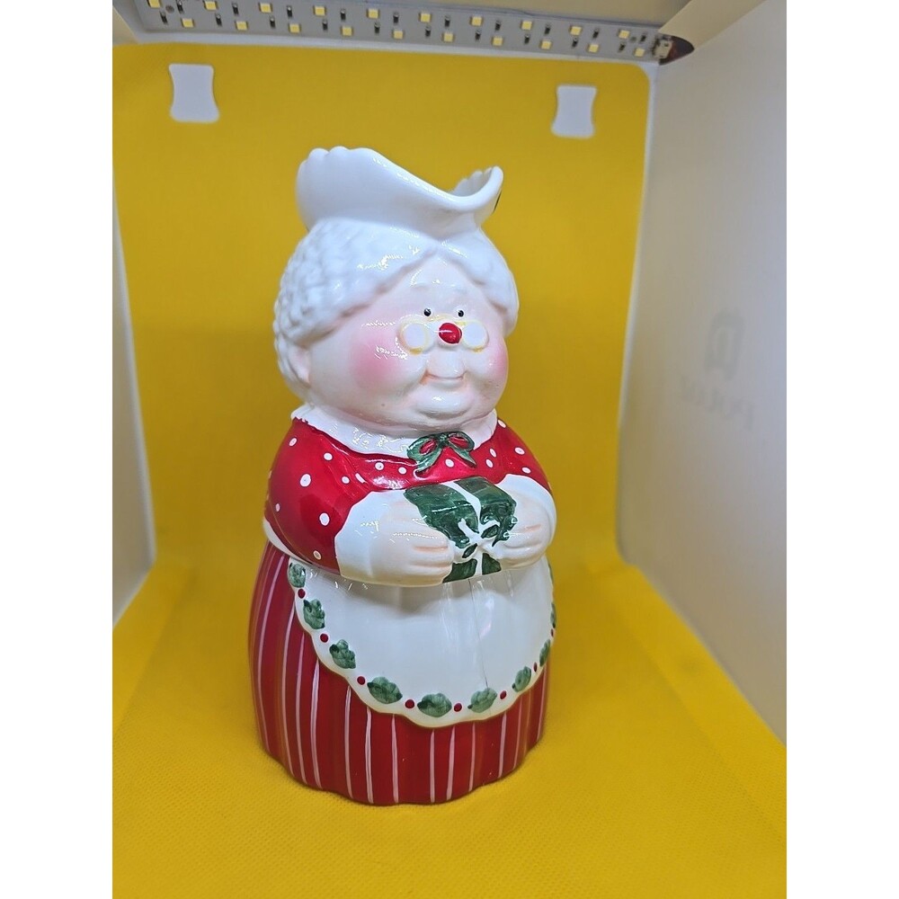 Ceramic Mrs Santa Clause Sugar & Creamer  W Original Box